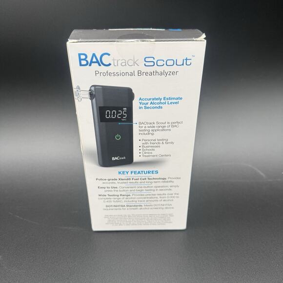BACtrack Scout Professional Breathalyzer Alcohol Tester - New - Picture 2 of 4